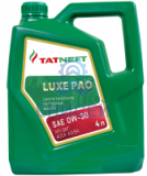 Масло моторное Татнефть LUXE PAO 0W-30 (4л) синт. API SN*, ACEA A3/В4 